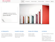 Tablet Screenshot of delatorreabogados.com